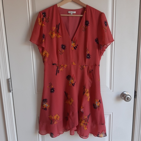 Madewell Dresses & Skirts - Madewell Spiced Rose Posy Cactus Dress Size 12